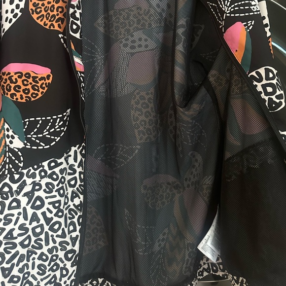 Adidas x Farm Rio Jungle Floral Zip Up Windbreaker Jacket Small - Picture 8 of 11